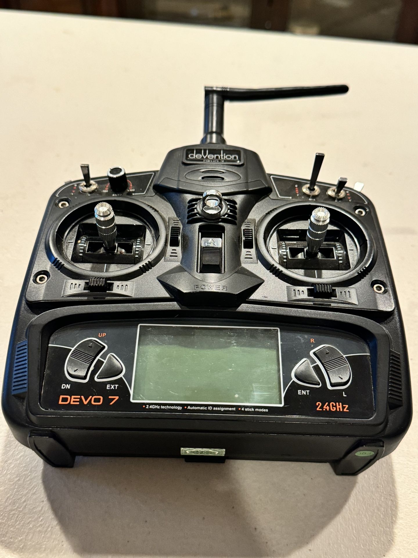 Walkera DeVention Devo-7 RC Radio Control Transmitter 2.4 Works Great L!! (DTN)