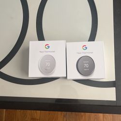 2 Google Nest Thermostats 