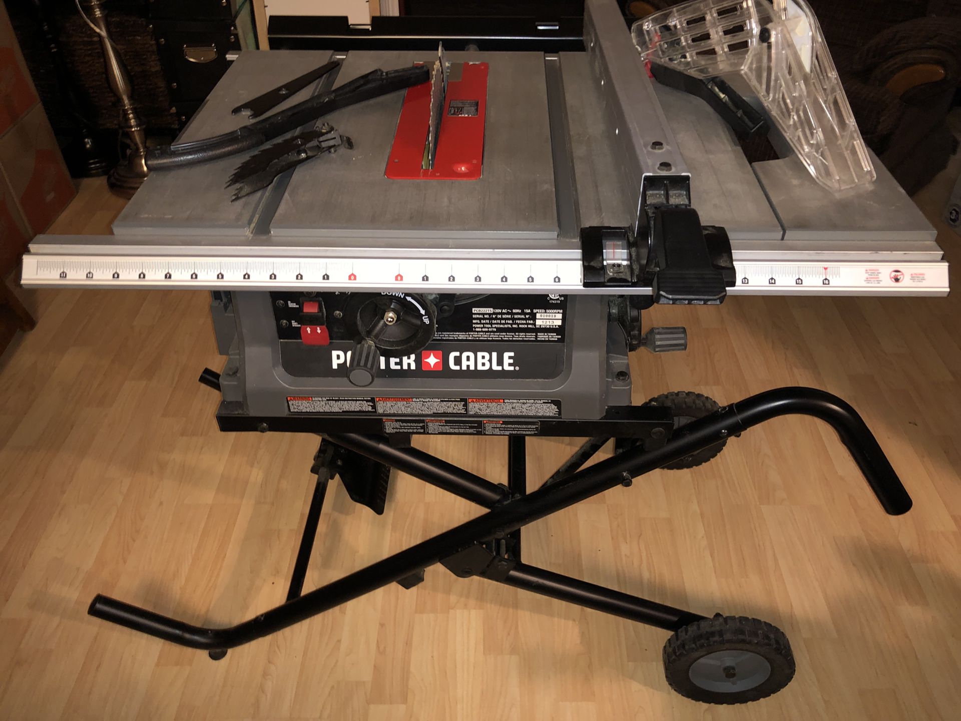 Porter Cable table saw PCB222TS
