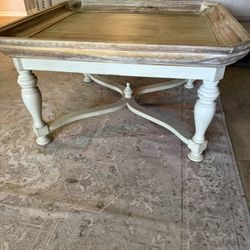 French Provincial Chic Coffee Table And End Table 