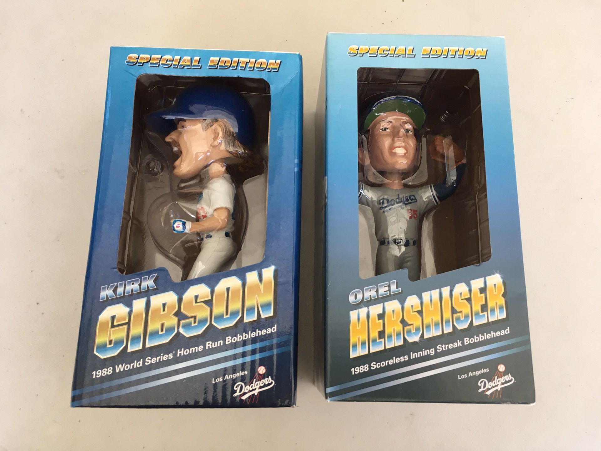 Orel Hershiser & Kirk Gibson Special Edition Dodgers Bobblehead