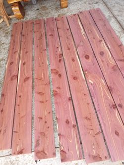 Cedar Boards  planer
