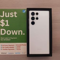 Samsung Galaxy S22 Ultra 5G 128gb  Unlocked, FREE Smartwach/ Headphones. Pay $1 Today Rest in payments. NO CREDIT NEEDED FINANCING