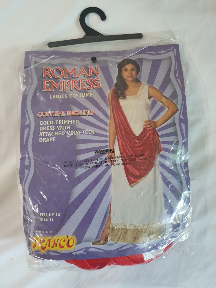 Roman Empress Costume (Woman's Halloween Costume) Size L 