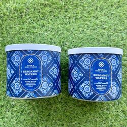 2 Bergamot Waters 3 Wick Candles 