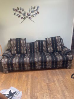 Attractive multicolor 88” sofa