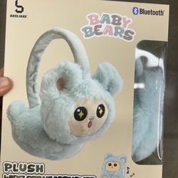 NWT Baby Bears Plush Bluetooth Wireless Headphones