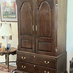 Solid Wood Entertainment Cabinet