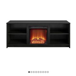 TV Stand - Ameriwood Home Courtland Electric Fireplace Space Heater for TVs up to 65"