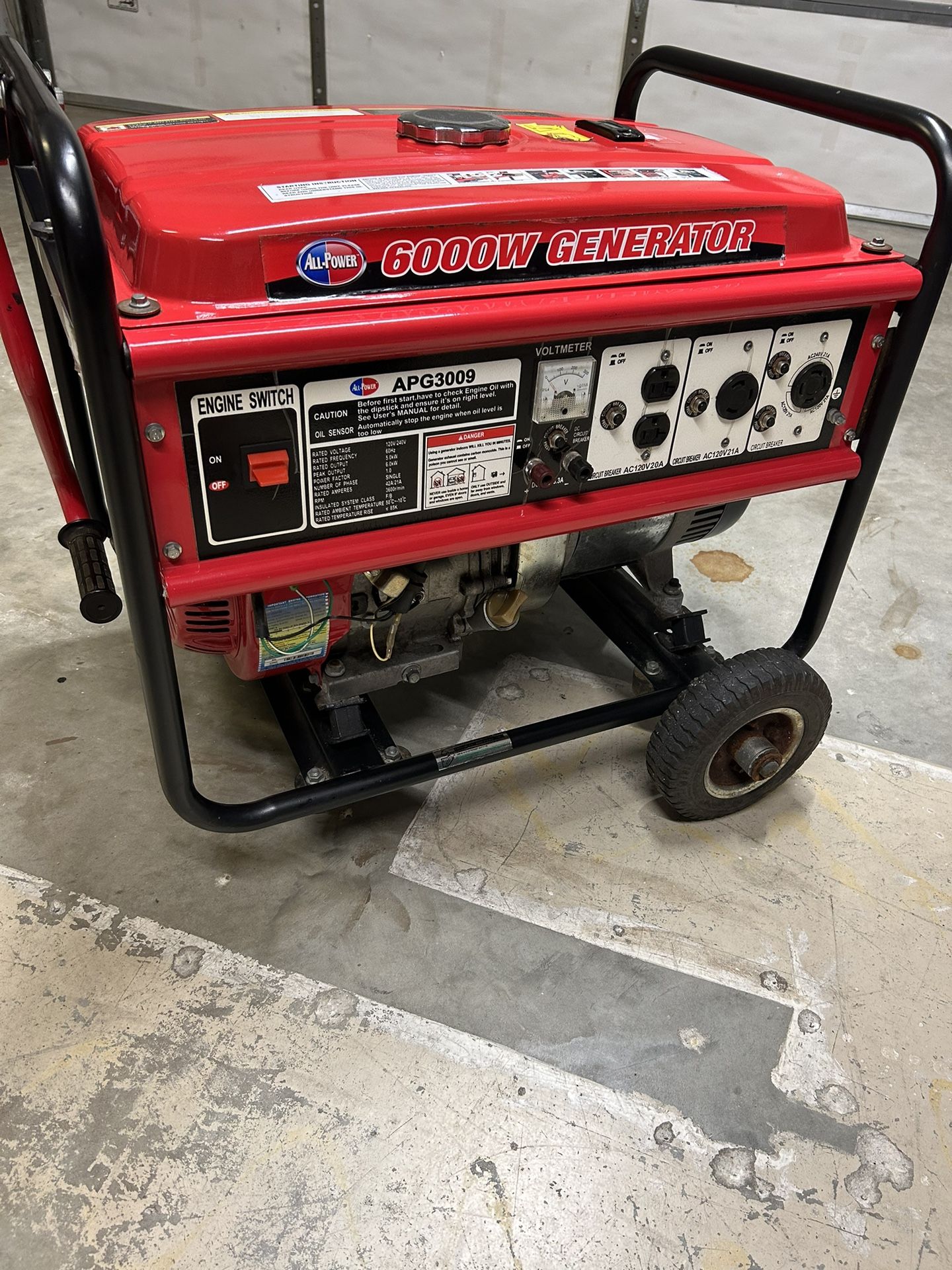 All-Power Generator 6000 Watt
