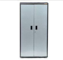 🆕 Ready-to-Assemble Steel Freestanding Garage Cabinet in Silver Tread (36 in. W x 72 in. H x 18 in. D)