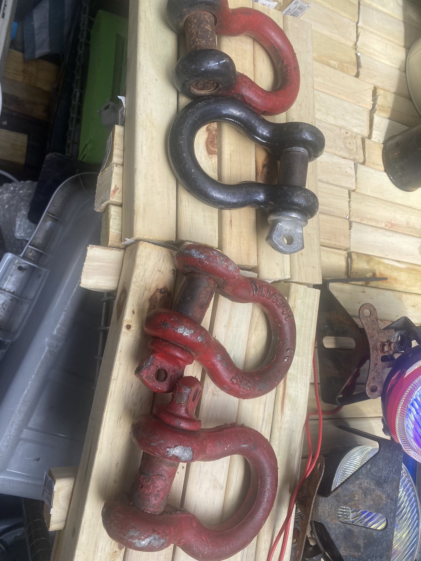 4 - D Ring Shackles 3/4 Inch Heavy Duty