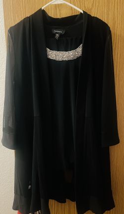 R&M Richards Black Outfit with Jacket and dress slacks