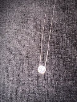 Cadena De Plata Con Diamantes