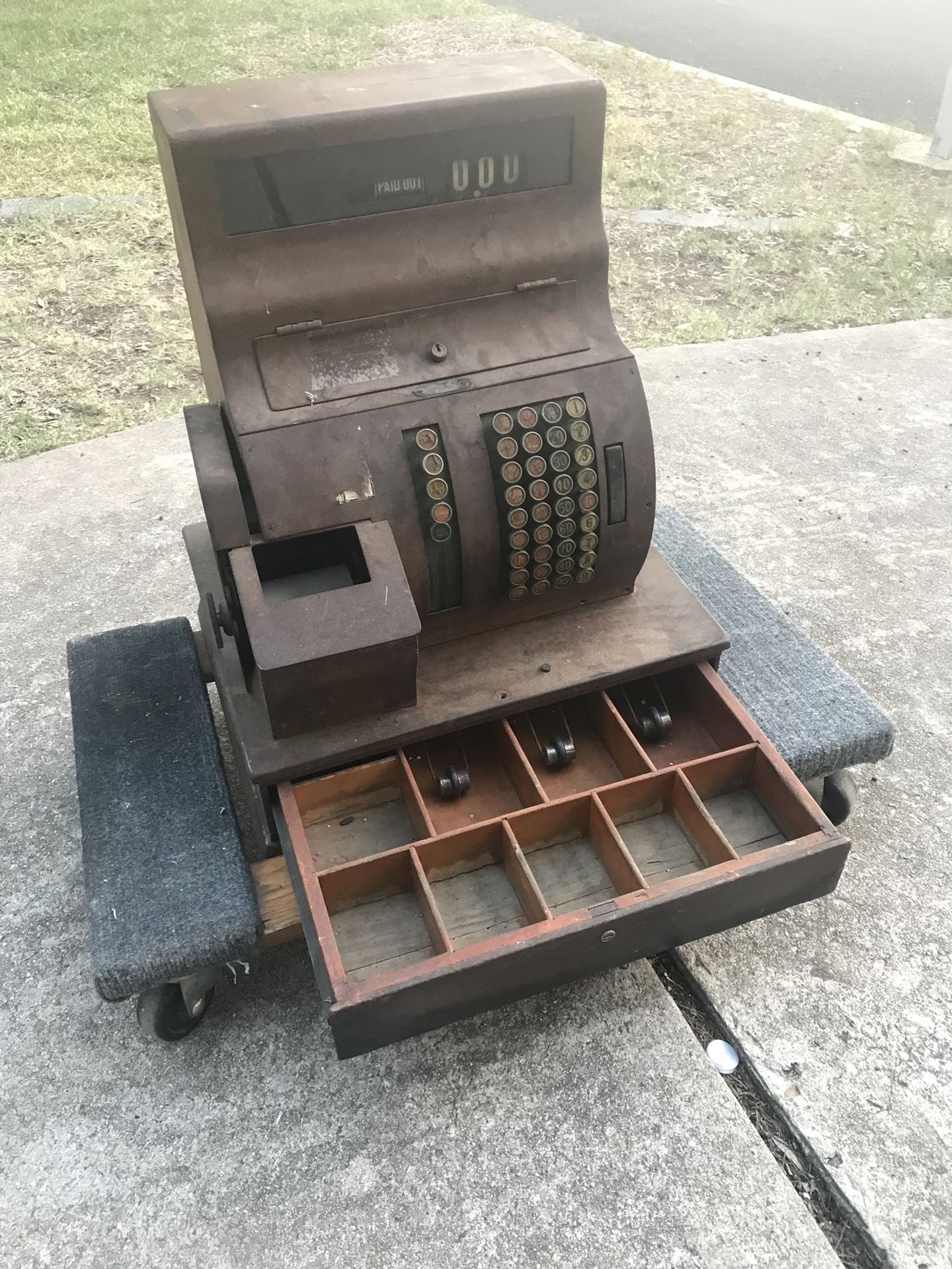 1920’s Vintage Brass - NATIONAL Cash Register