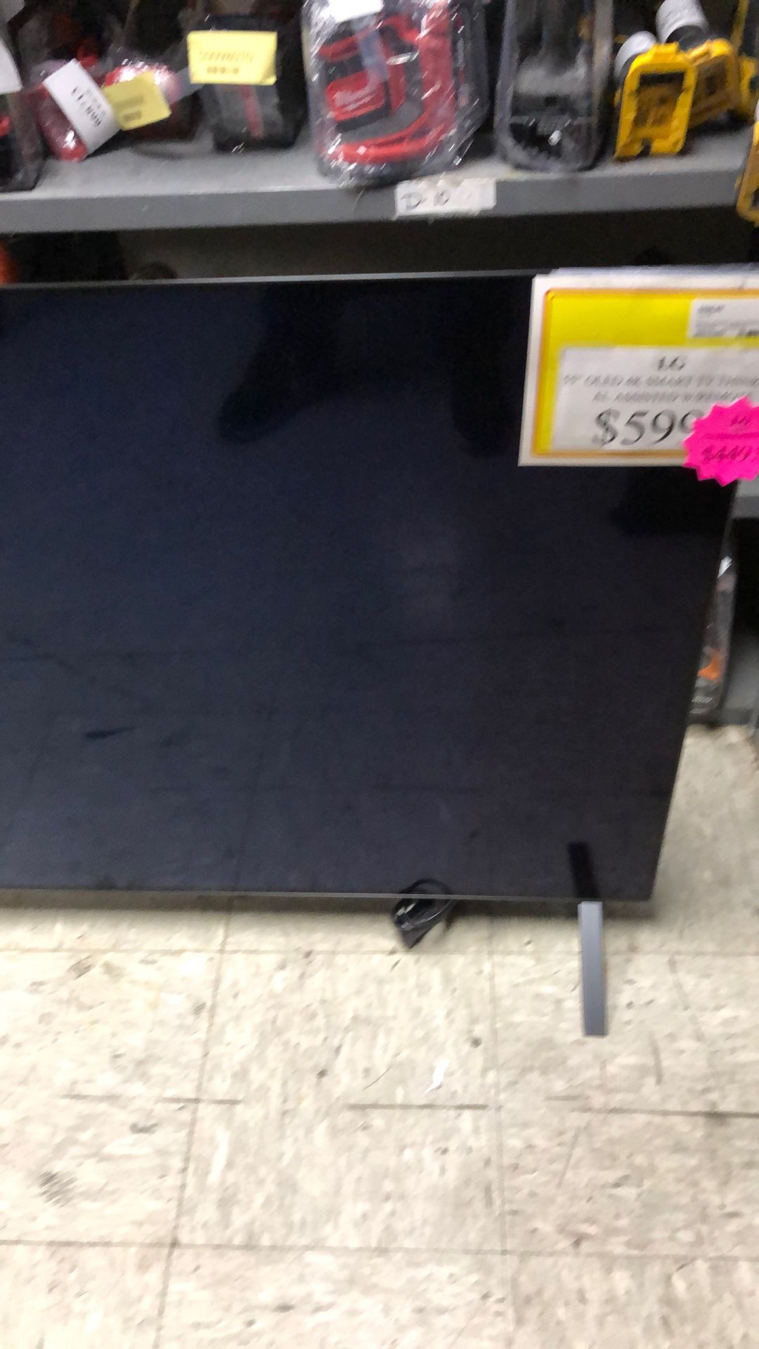 96091 LG Oled55a1pua 55” Oled Smart Tv W/ Power Cord, Stand & Remote 533855
