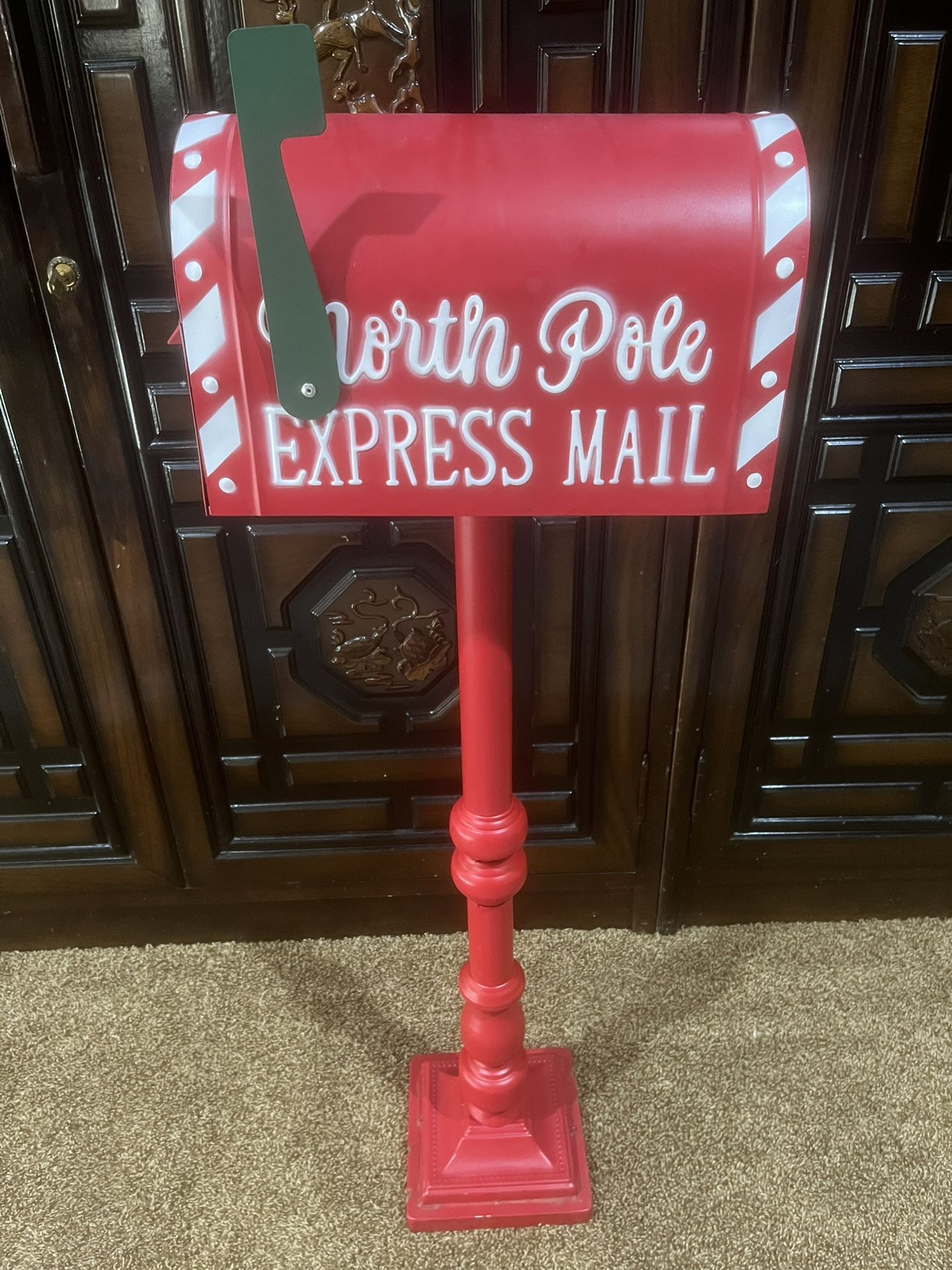 Santa Mailbox, Metal 38” Tall