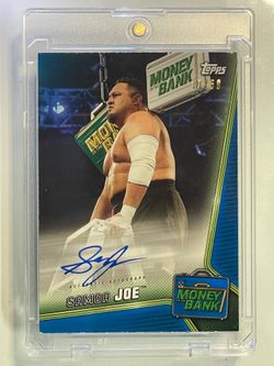 🤼‍♂️ 2019 Topps WWE 🤼 SAMOA JOE 🇼🇸 Money in the Bank 💵 Autograph 🔥/50🔥