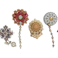 handcrafted refrigerator magnets crafted with vintage jewelry 