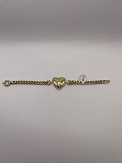 Heart gold bracelet