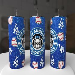 Los Angeles Dodgers Baseball Tumbler