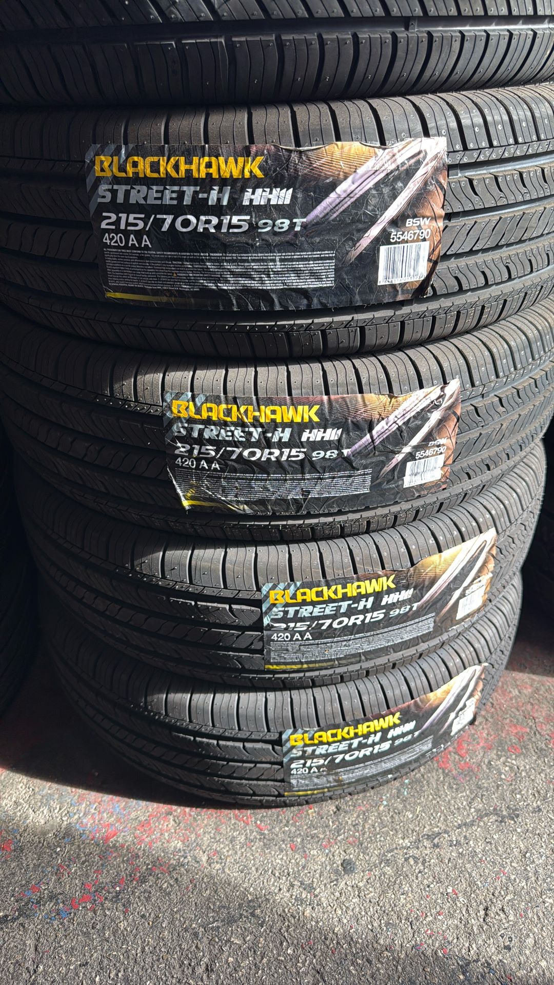215/70/15 Blackhawk Tires π