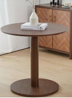 🤩💰🔥💲 New Round Walnut Pedestal Dining Table – Seats 4 – Small Space – Price $150 🤩💰🔥💲