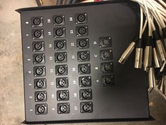 Rapco Horizon 24 channel XLR and 4, 1/4” Returns (50’ with road case)