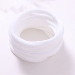 Pack Of 50 super Soft White Nylon Headbands 