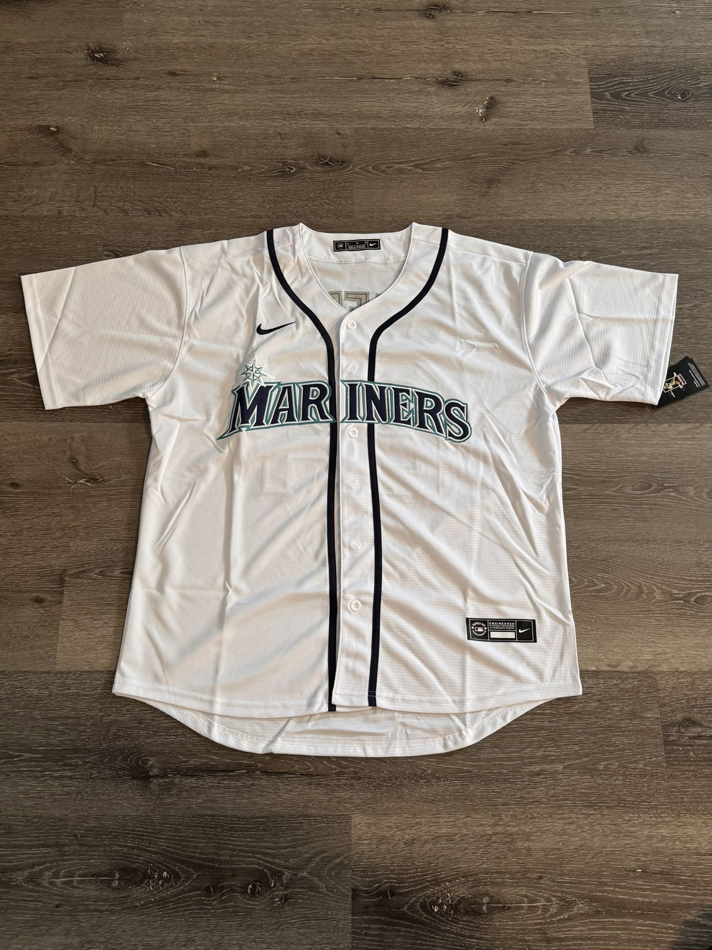 Ken Griffey Jr White Baseball jersey Seattle Mariners 