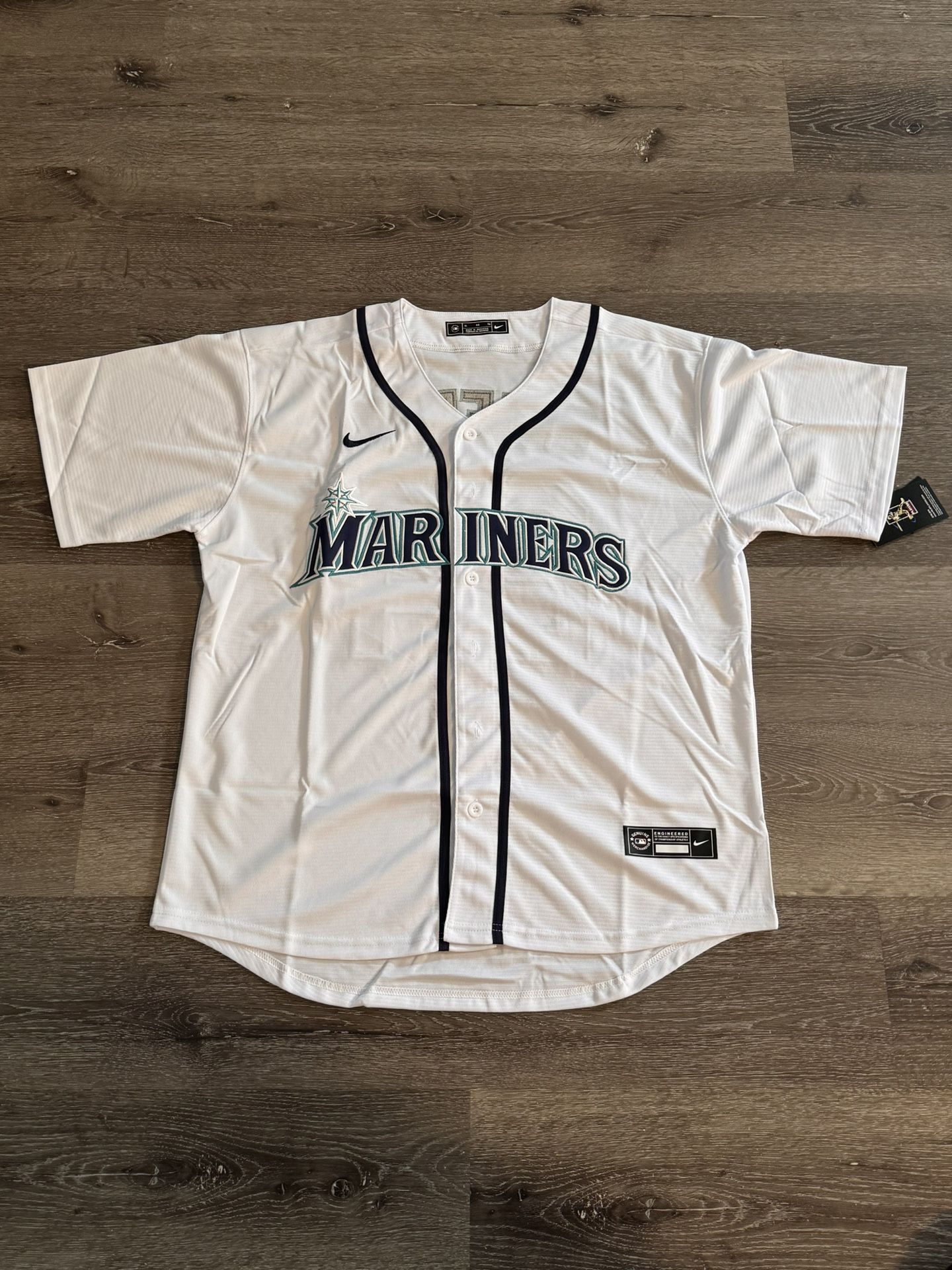 Ken Griffey Jr White Baseball jersey Seattle Mariners
