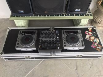 Pioneer turntables and system