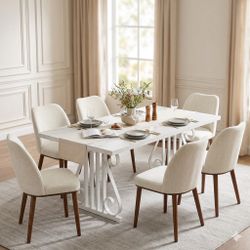 7 Piece - Dining Table Set 