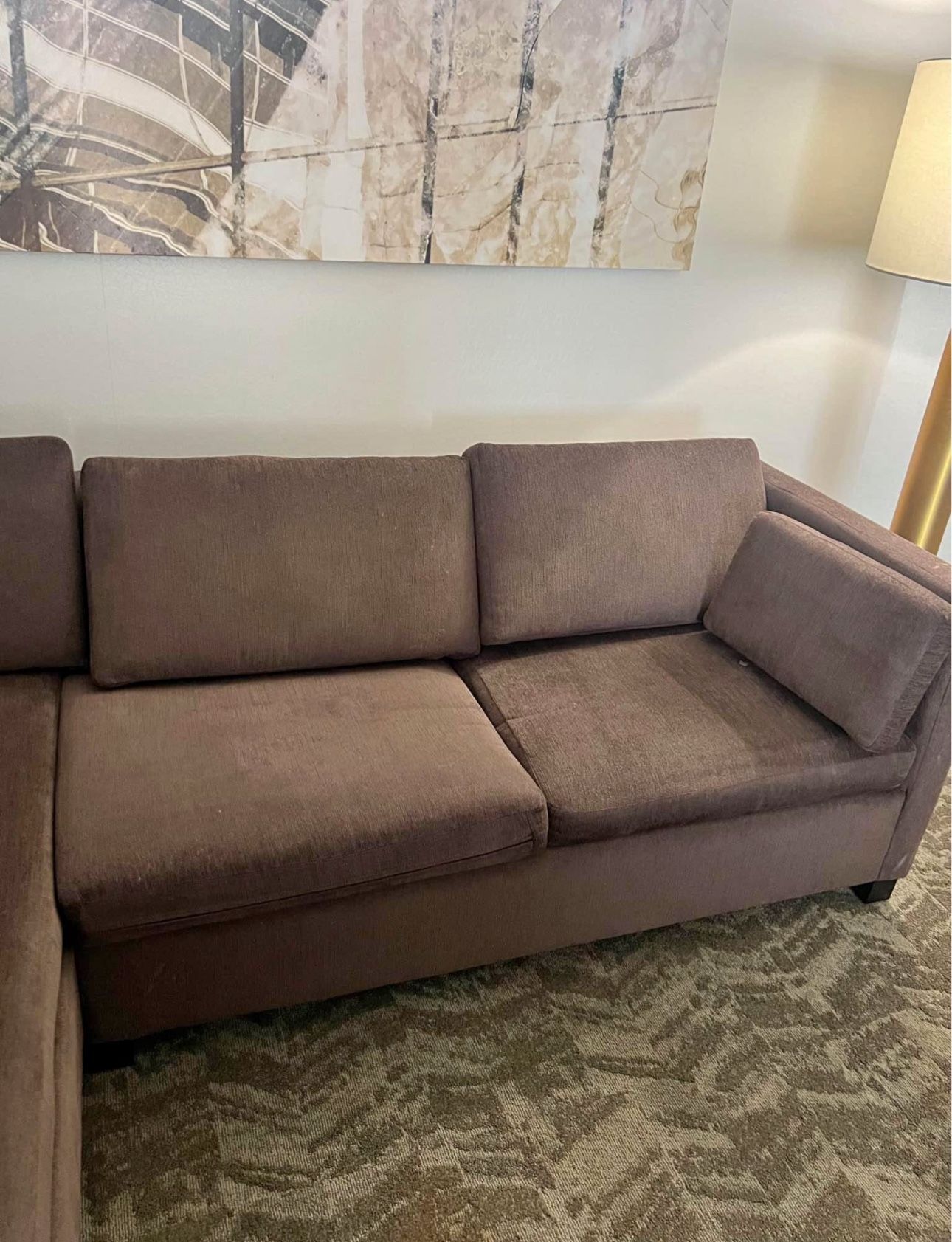 Gray Sectional Sleeper With Bed