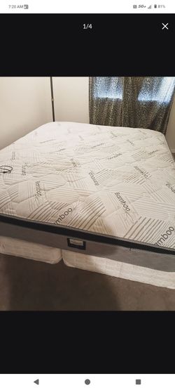 Cal King bed with box spring