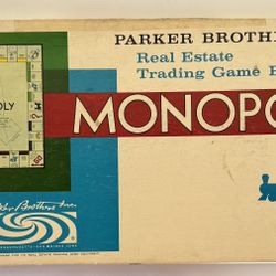 Vintage Parker Brothers Monopoly Board Game 1960
