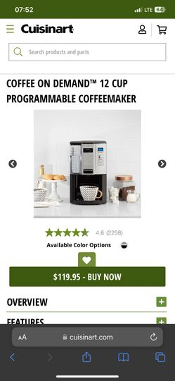 Cuisinart 12 Cup Coffee On Demand Programmable Coffeemaker