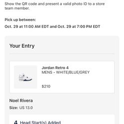 Jordan 4 “Midnight Navy” Size 13