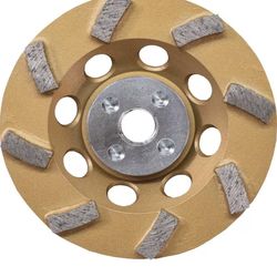 Makita 4-1/2 in. Turbo 8 Segment Diamond Cup Wheel, Low-Vibration, Compatible with Angle Grinders with electronic controller