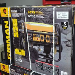 New FIRMAN 6700-Watt/8300-Watt, 389 Cc Recoil Start Gasoline Portable Generator 120-Volt/240-Volt with Wheel Kit and Cover