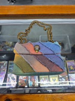 Kensington Rainbow Denim Shoulder Bag