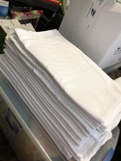 22 pcs white table linen