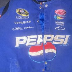 NASCAR Jeff Gordon Hendrick Motorsports Pepsi DuPont #24 Blue Racing Jacket XL