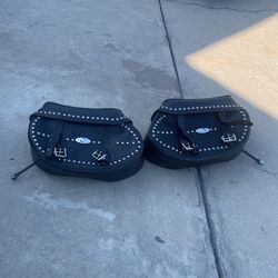 Heritage Softail Leather Riding Bags
