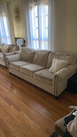 Beige couches