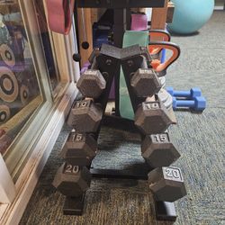 Weight Set with Rack