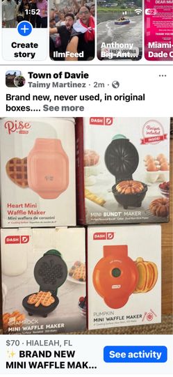 ✨ BRAND NEW MINI WAFFLE MAKERS & MINI BUNDT MAKER ✨