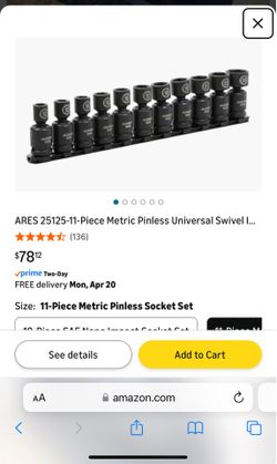 New Impact gun/ wrench swivel sockets