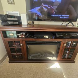 TV Stand With Electric Fire