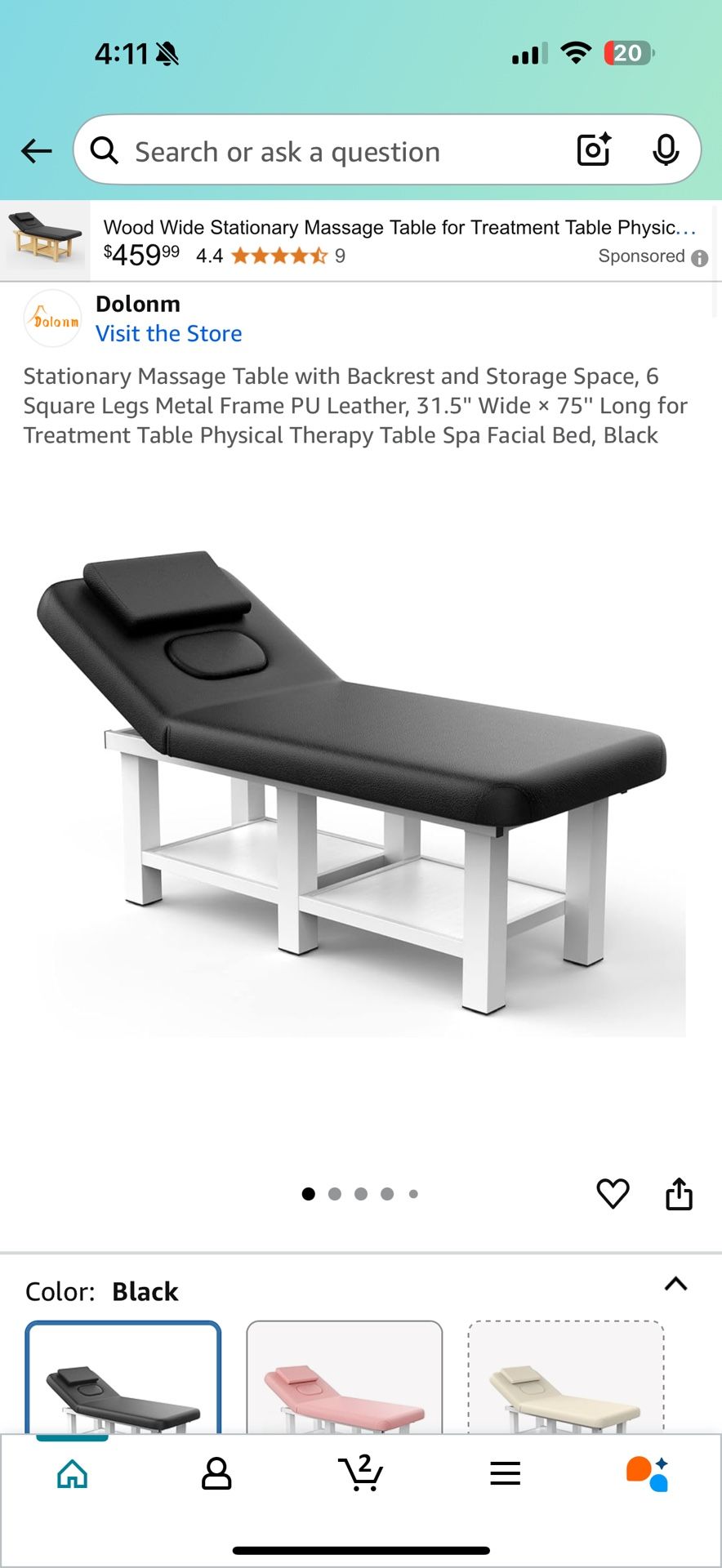 Brand New Massage Table wide 